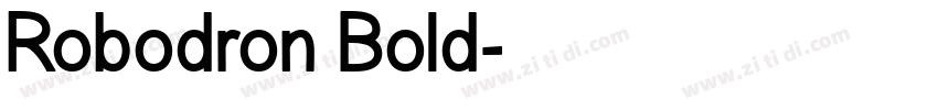 Robodron Bold字体转换